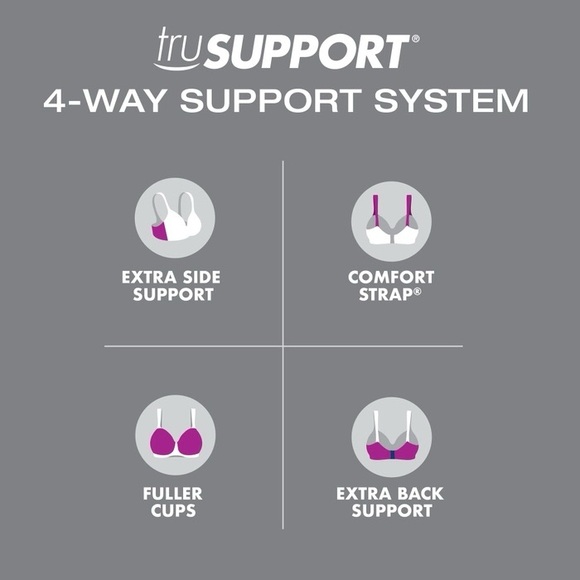 😍 NWT Playtex Secrets Beautiful Lift Embroidered Underwire Bra 42DD (42E) 😍 - Picture 4 of 12